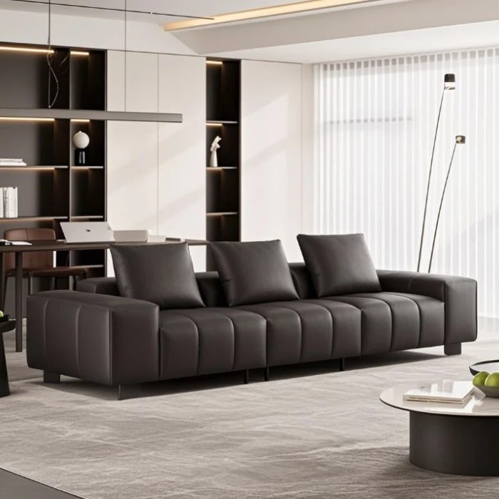 Good Quality Brown Leather Sofa